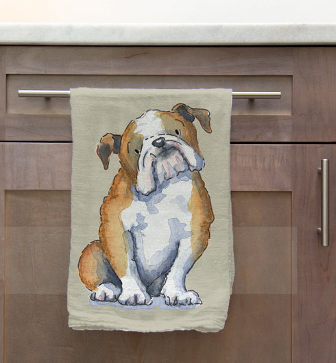 Bulldog Tea Towel